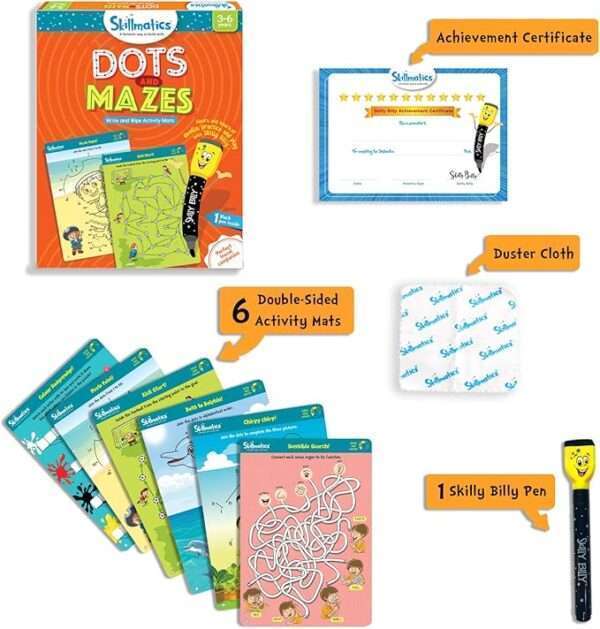 Skillmatics Educational Game - Dots & Mazes - Image 2