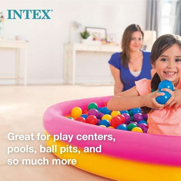 Intex Fun Balls - 100pcs Multi-Colored - Image 3