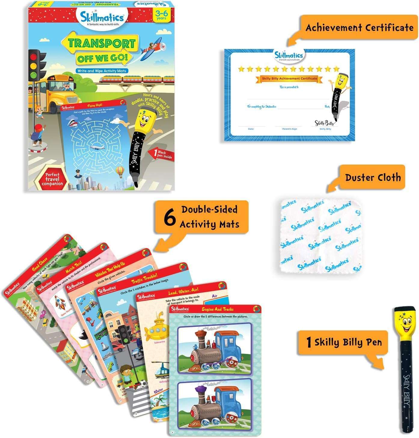 Skillmatics Educational Game - Transport Off We Go - Image 2