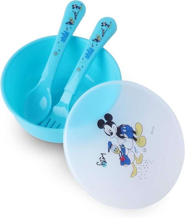 Disney Mickey Mouse Bowls With Spoon And Fork For Babies - Image 3