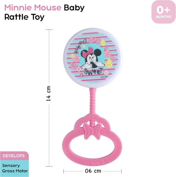 Disney - Baby Rattle Toy, Sound - Minnie Mouse - Image 2