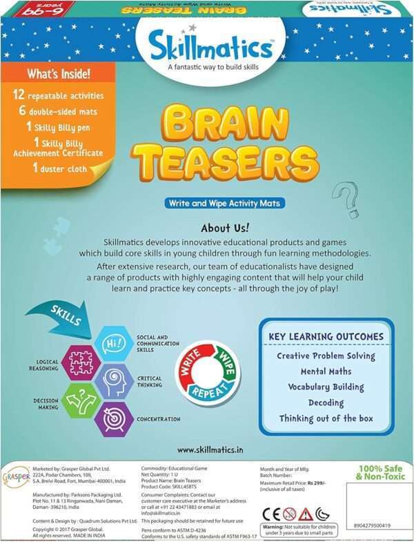 Skillmatics Educational Game: Brain Teasers - Image 4