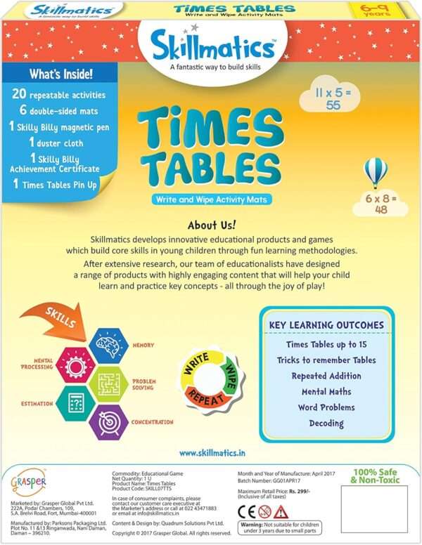 Skillmatics Educational Game: Times Tables - Image 3