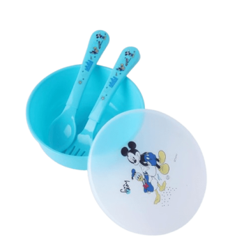 Disney Mickey Mouse Bowls With Spoon And Fork For Babies