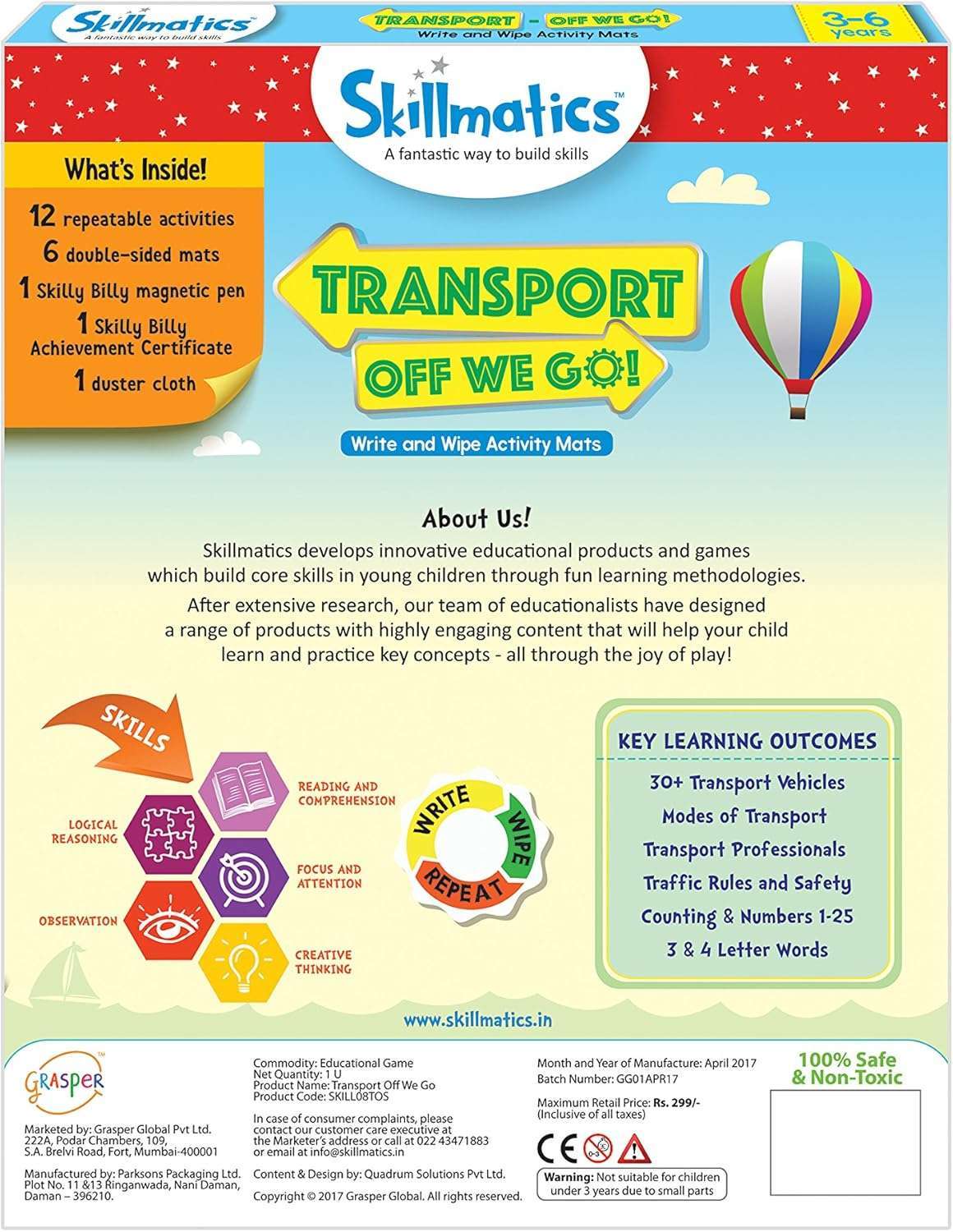 Skillmatics Educational Game - Transport Off We Go - Image 3
