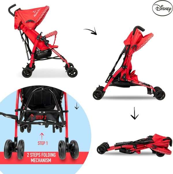 Disney Minnie Mouse Lightweight Adventure Stroller - Image 5