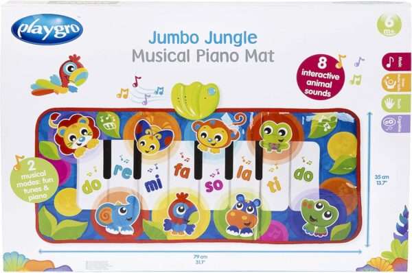 Playgro Jumbo Jungle Musical Piano Mat - Image 7