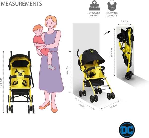 Warner Bros. Batman Lightweight Adventure Stroller - Image 7