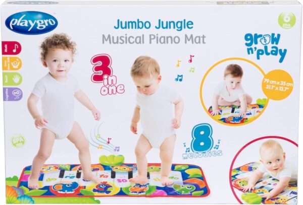 Playgro Jumbo Jungle Musical Piano Mat - Image 8