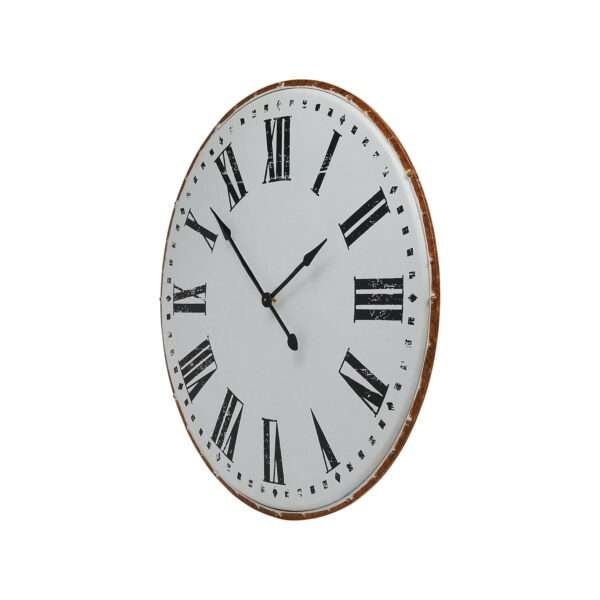 Creative Co-op Classic Round Metal Wall Clock - Image 8