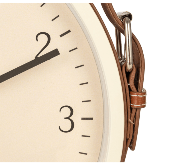 Leather Belt Metal Wall Clock - Image 6