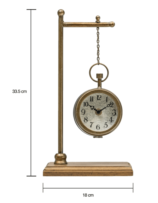 MDF & Metal Clock Copper - Image 3