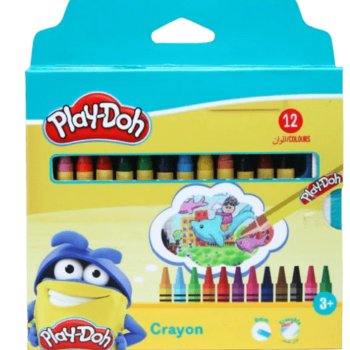 Playdoh - 12 Colours Crayon in Paper Box