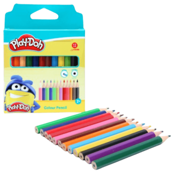 Playdoh - 12 Colors Half-Size Color Pencil