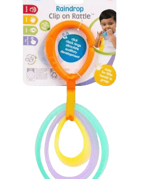 Playgro Raindrop Clip On Rattle