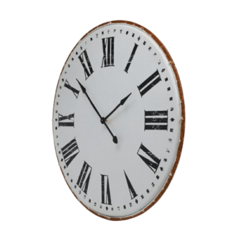 Creative Co-op Classic Round Metal Wall Clock