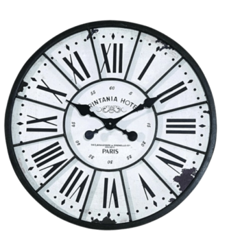 Metal & MDF Wall Clock