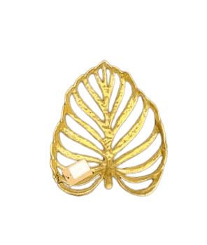 Decorative Gold Cast Iron Leaf