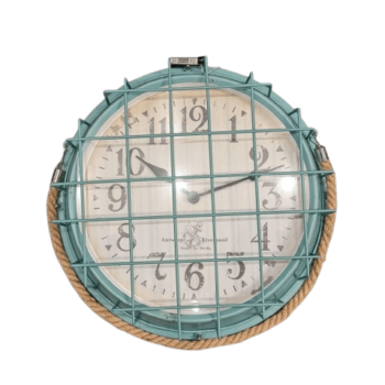 Nautical Wall Clock With Rope Handle