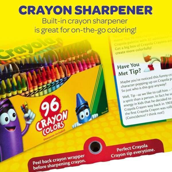 Crayola Crayons Non-Peggable Pack of 96 - Image 5