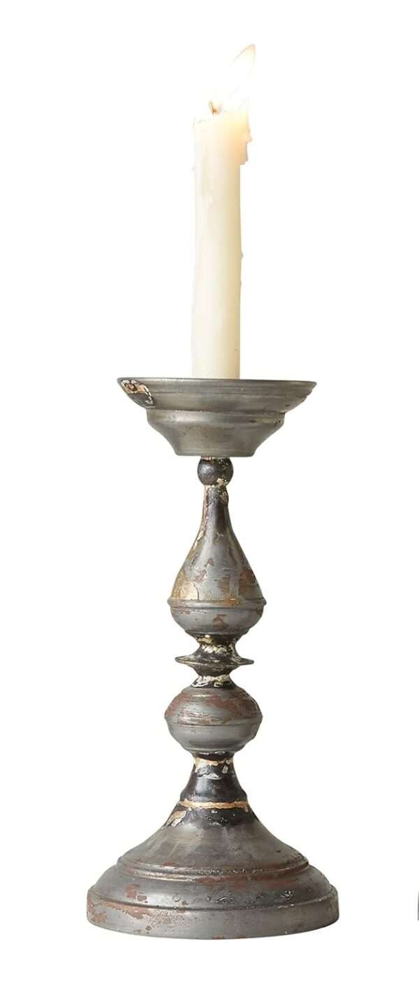 Galvanized Metal Candle Holder - Image 5