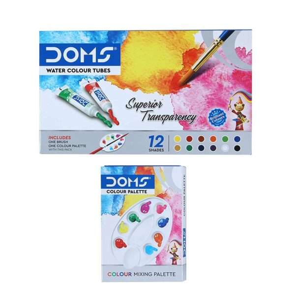 DOMS - Water Color Tubes 12 Shades + Color Palette - Image 6