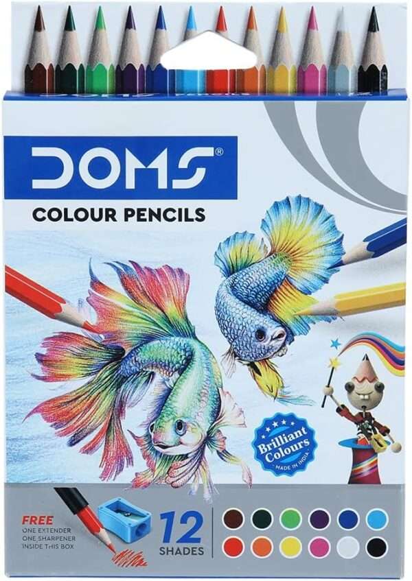 DOMS - Half Size Color Pencils 12 Shades - Image 8