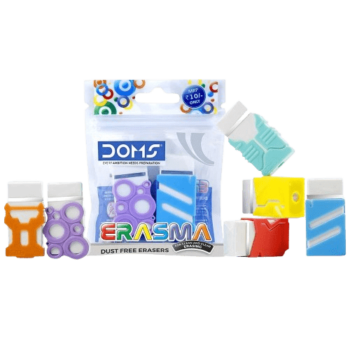 DOMS - Erasma Dust Free Eraser Pouch - 2 Pack
