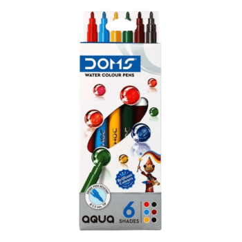 Doms - Aqua 6 Shades Watercolor Sketch Pen Set