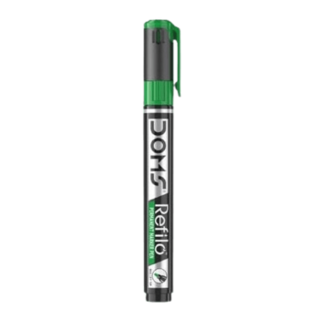 DOMS Refilo - Permanent Marker - Bullet Tip - Green