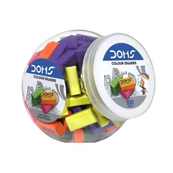DOMS - Colored Eraser Jar