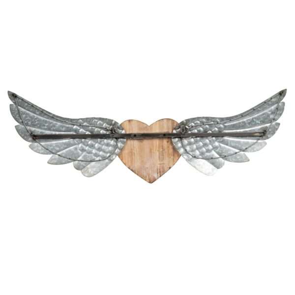 Wood & Metal Heart and Wings Wall Decor - Image 11