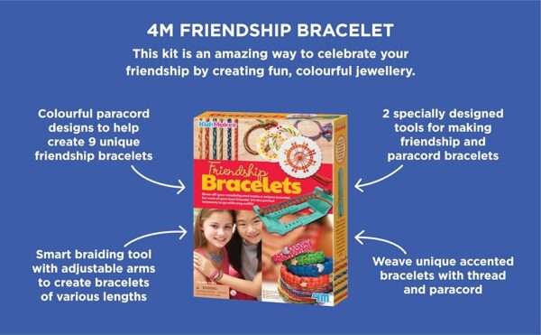 4M KidzMaker - Friendship Bracelets Craft Kit - Image 4