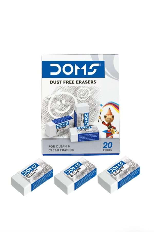 DOMS - Dust Free Eraser Box - 20 Pcs - Image 2