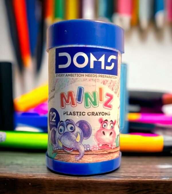 DOMS - Miniz Plastic Crayons 12 Shades - Image 4