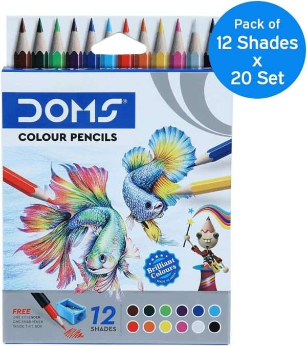 DOMS - Half Size Color Pencils 12 Shades - Image 7