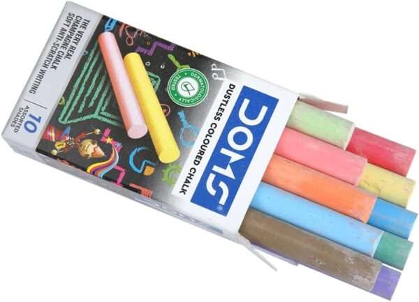 DOMS - Colored Dustless Chalks Box 100 Pcs - Image 5