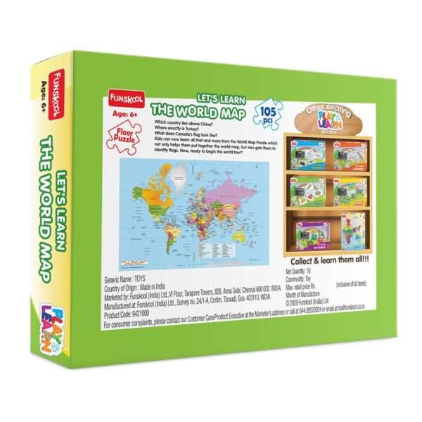 Funskool Play & Learn - World Map - Image 5