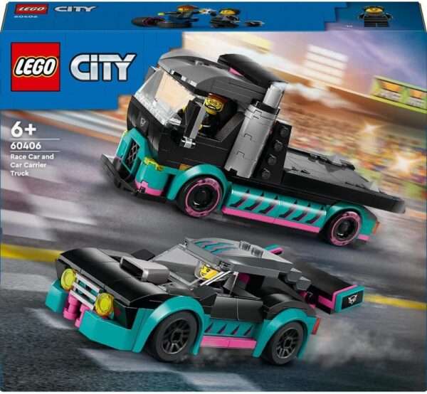 LEGO City Race Car and Car Carrier Truck - Image 7