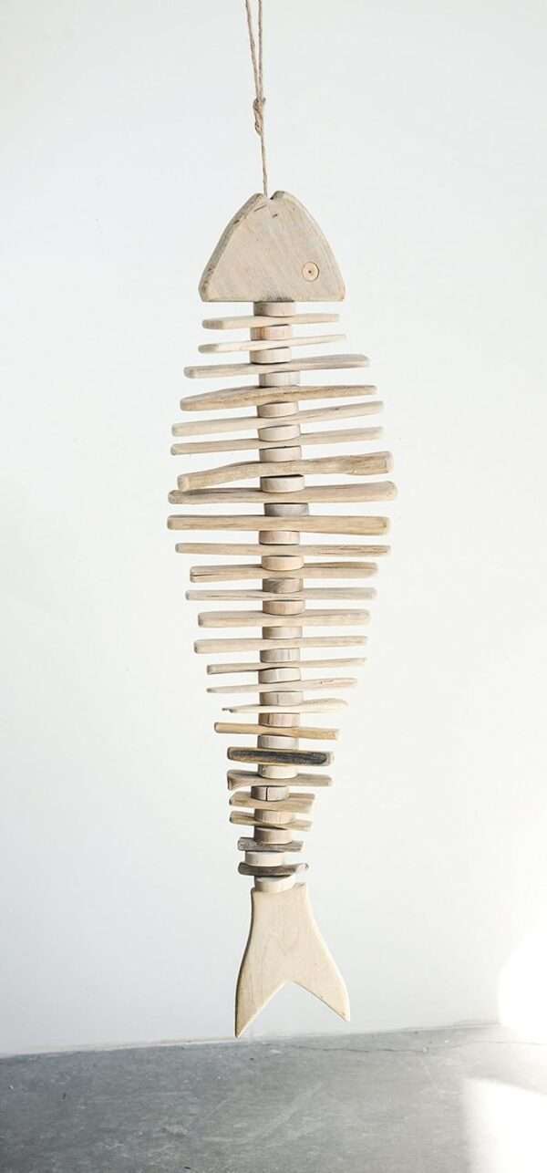 Driftwood Fish Bone Wall Décor - Image 2