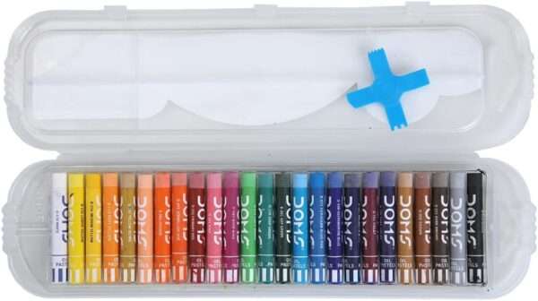 DOMS - Oil Pastels 25 Shades - Plastic Box - Image 4