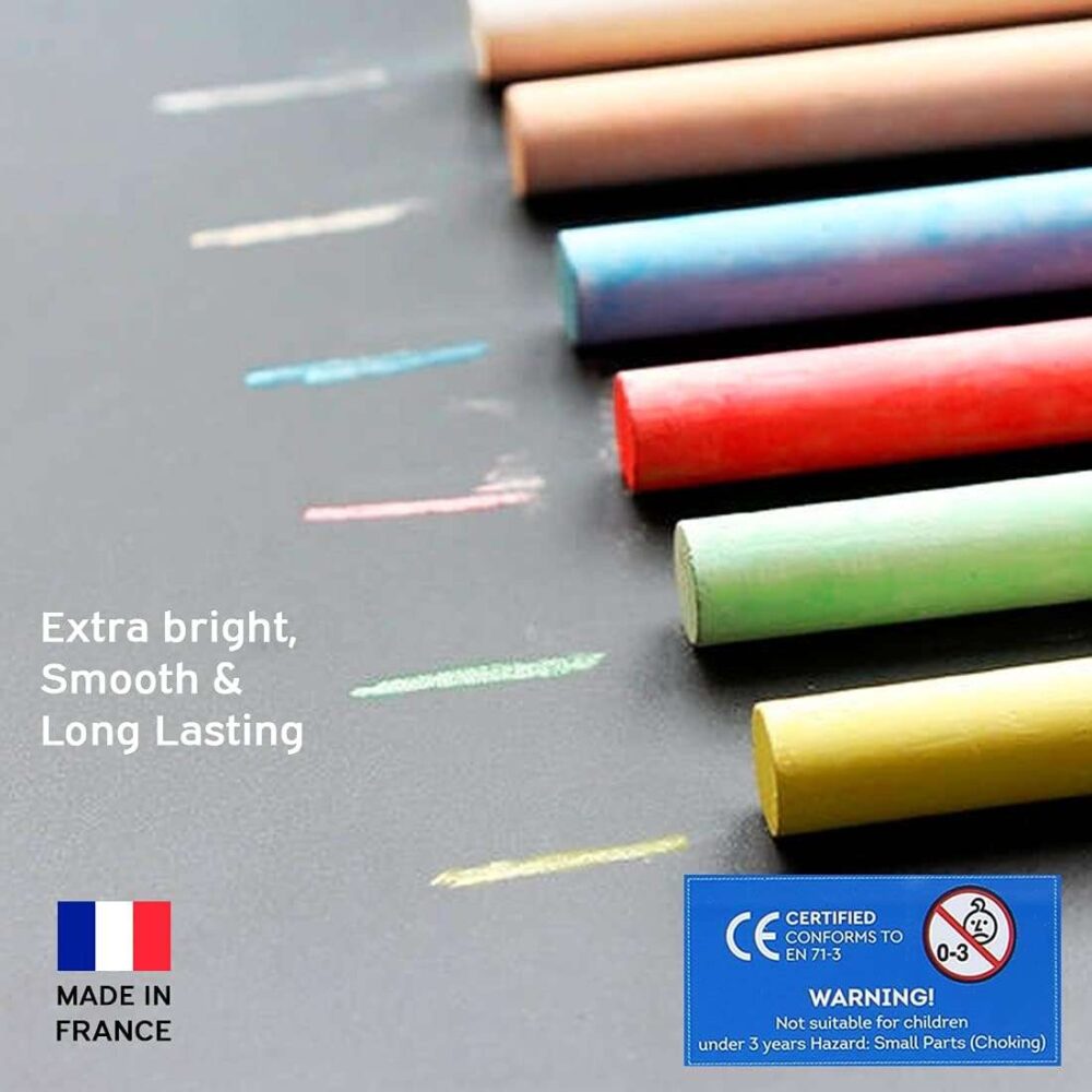 DOMS - Colored Dustless Chalks Box 100 Pcs - Image 4