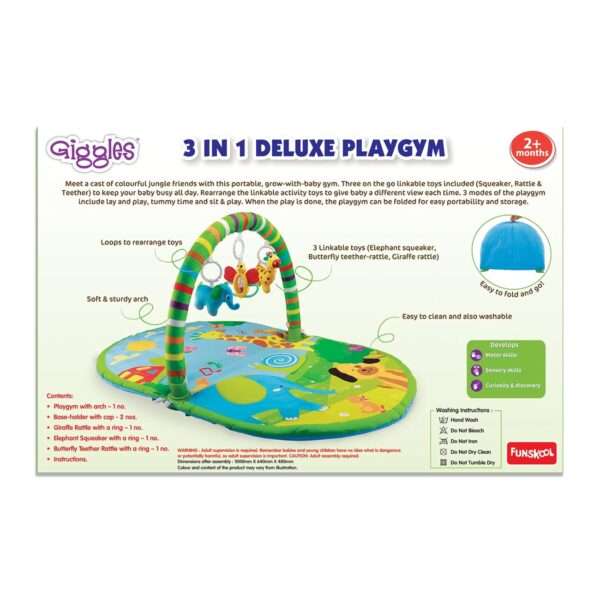 Funskool Giggles - 3 in 1 Deluxe PLAYGYM - Image 5