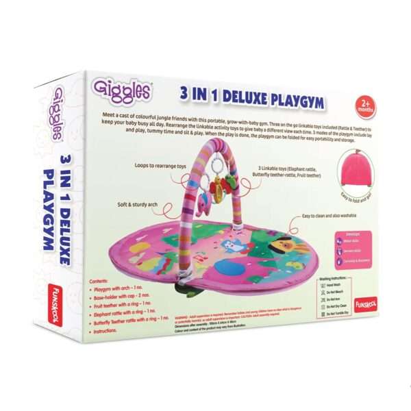 Funskool Giggles - Deluxe Play Gym - Pink - Image 5