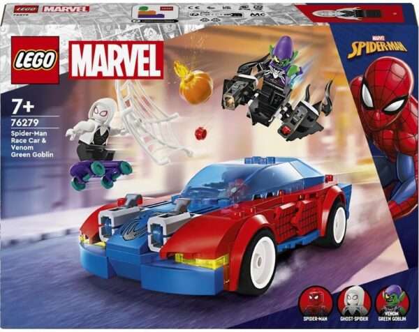 LEGO Marvel Spider-Man Race Car & Venom Green Goblin - Image 2