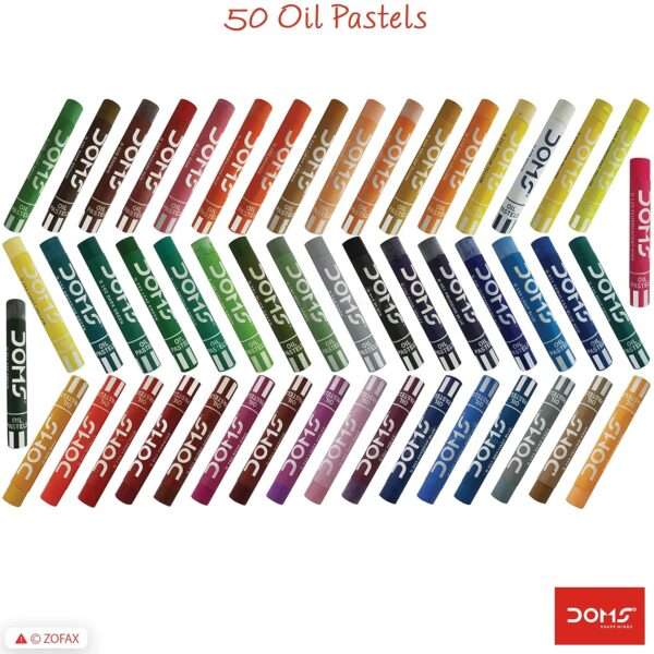 DOMS - Oil Pastels Plastic Box 50 Shades - Image 8