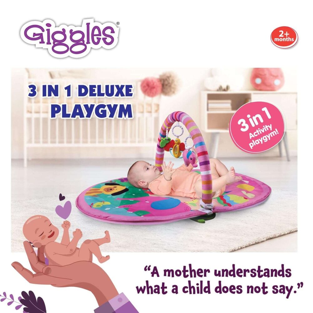 Funskool Giggles - Deluxe Play Gym - Pink - Image 4