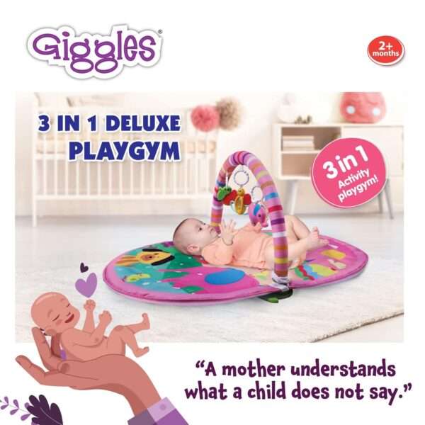 Funskool Giggles - Deluxe Play Gym - Pink - Image 4