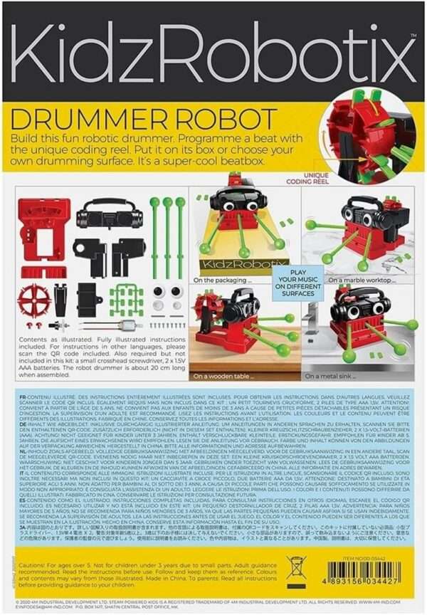 4M KidzRobotix - Drummer Robot - Image 3