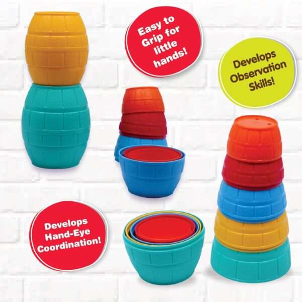 Funskool Giggles - Stacking Barrels - Image 4